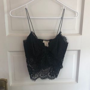 Lace crop top!